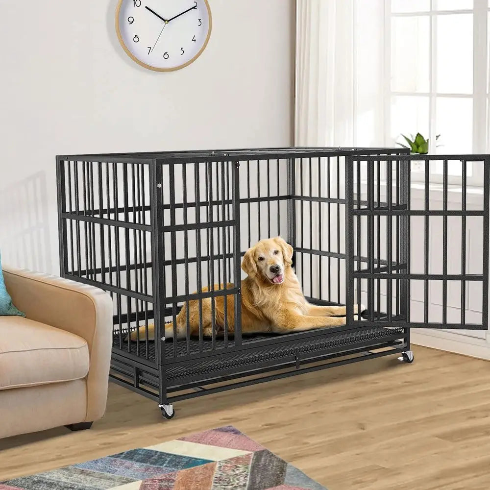 Heavy Duty Indestructible Escapeproof Dog Crate Cage For Large Dogs