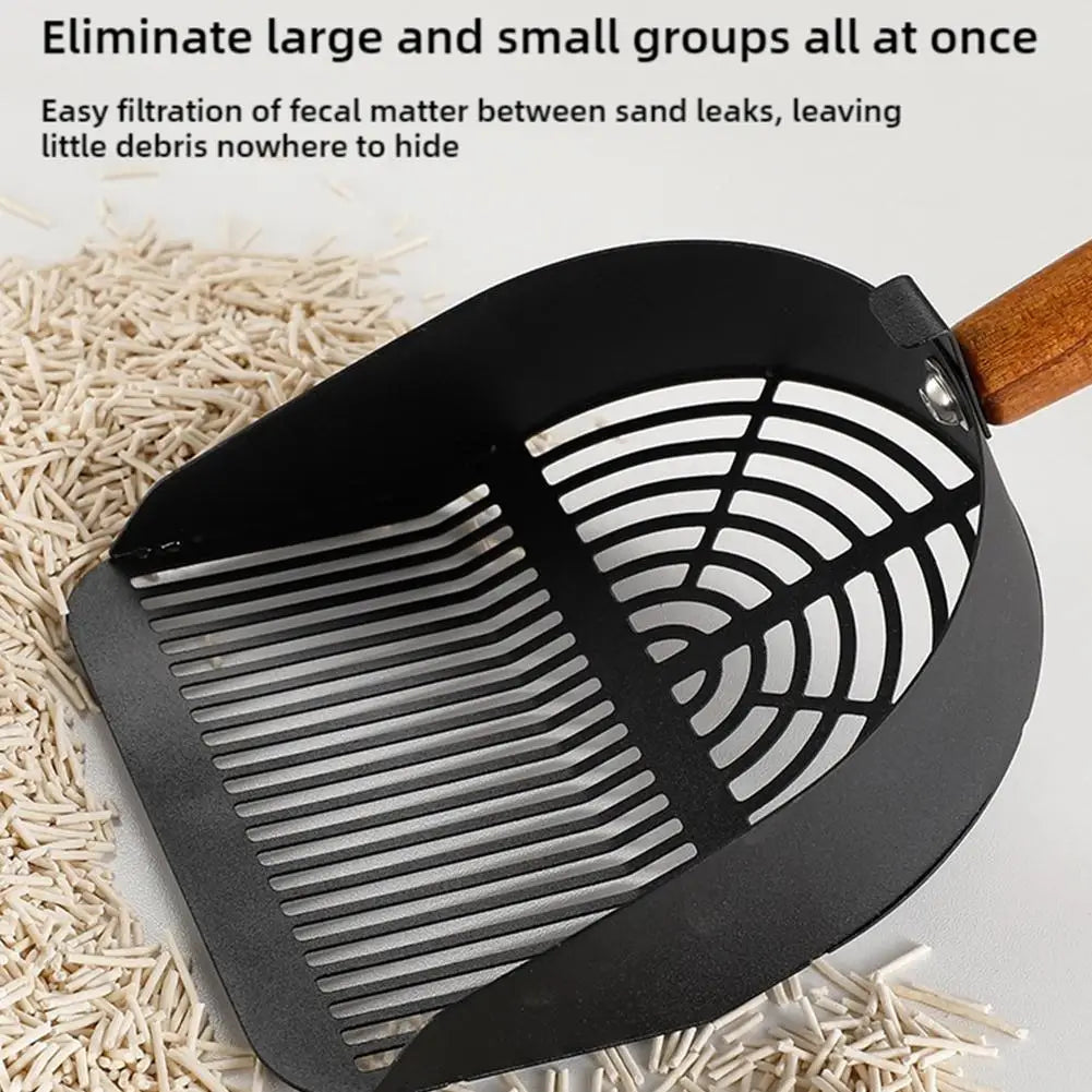 Steel Cat Litter Scoop Long Handle For Easy Cleanup