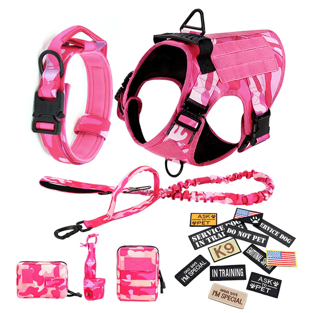 PETRAVEL Military Camouflage Dog Harness For Training Vest