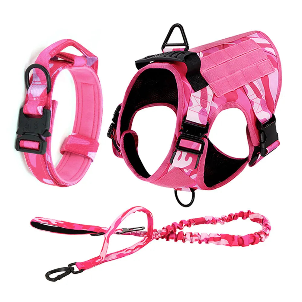 PETRAVEL Military Camouflage Dog Harness For Training Vest