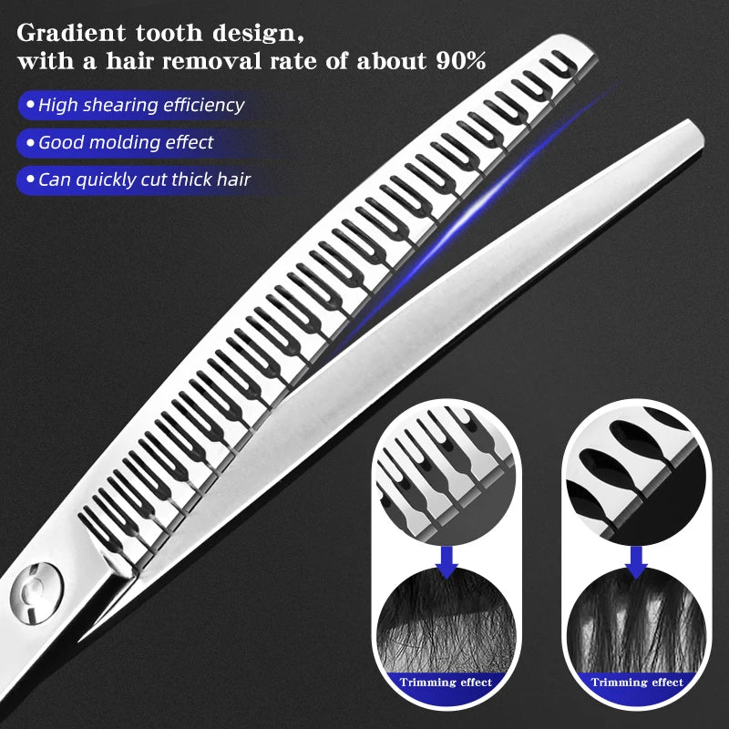 Bent Stainless Steel Pet Grooming Scissors For Dogs