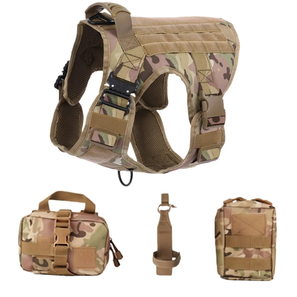 COOYOMOOCN Tactical Dog Harness No Pull Adjustable Service Vest