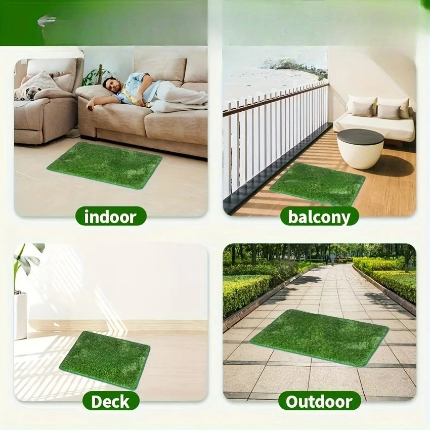 Simulation Lawn Dog Toilet Training Mat Washable Pet Urine Pad
