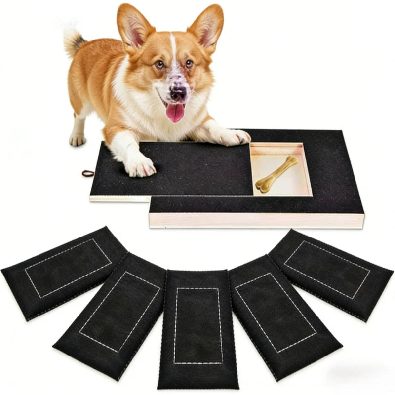 A Deck for Grinding Pet Paws; a Scratching Board for Dog for Nails That Includes a Snack Compartment And a Drawer - a Large Boar