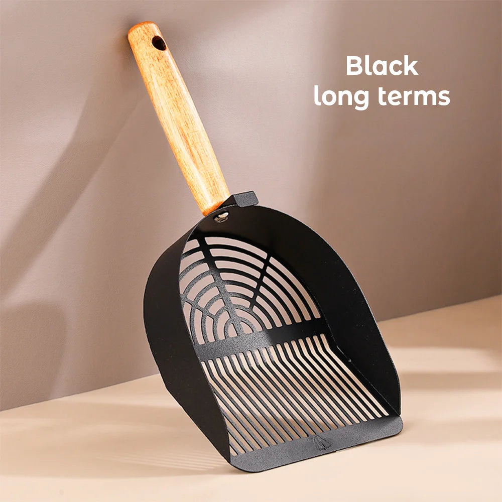 Steel Cat Litter Scoop Long Handle For Easy Cleanup