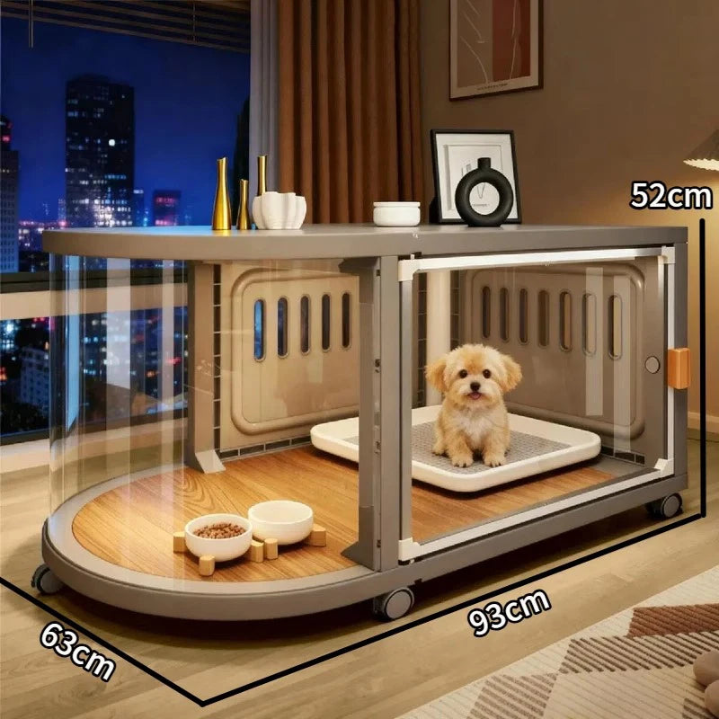 Indoor Small Dog Cage Kennel Resin Portable Puppy Villa Shelter