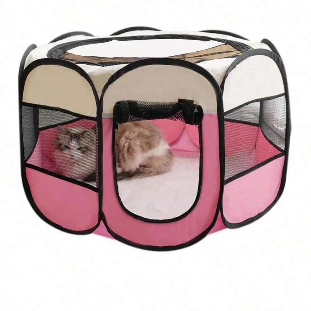 Foldable Dog Playpen Kennel Shelter Outdoor Easy Setup