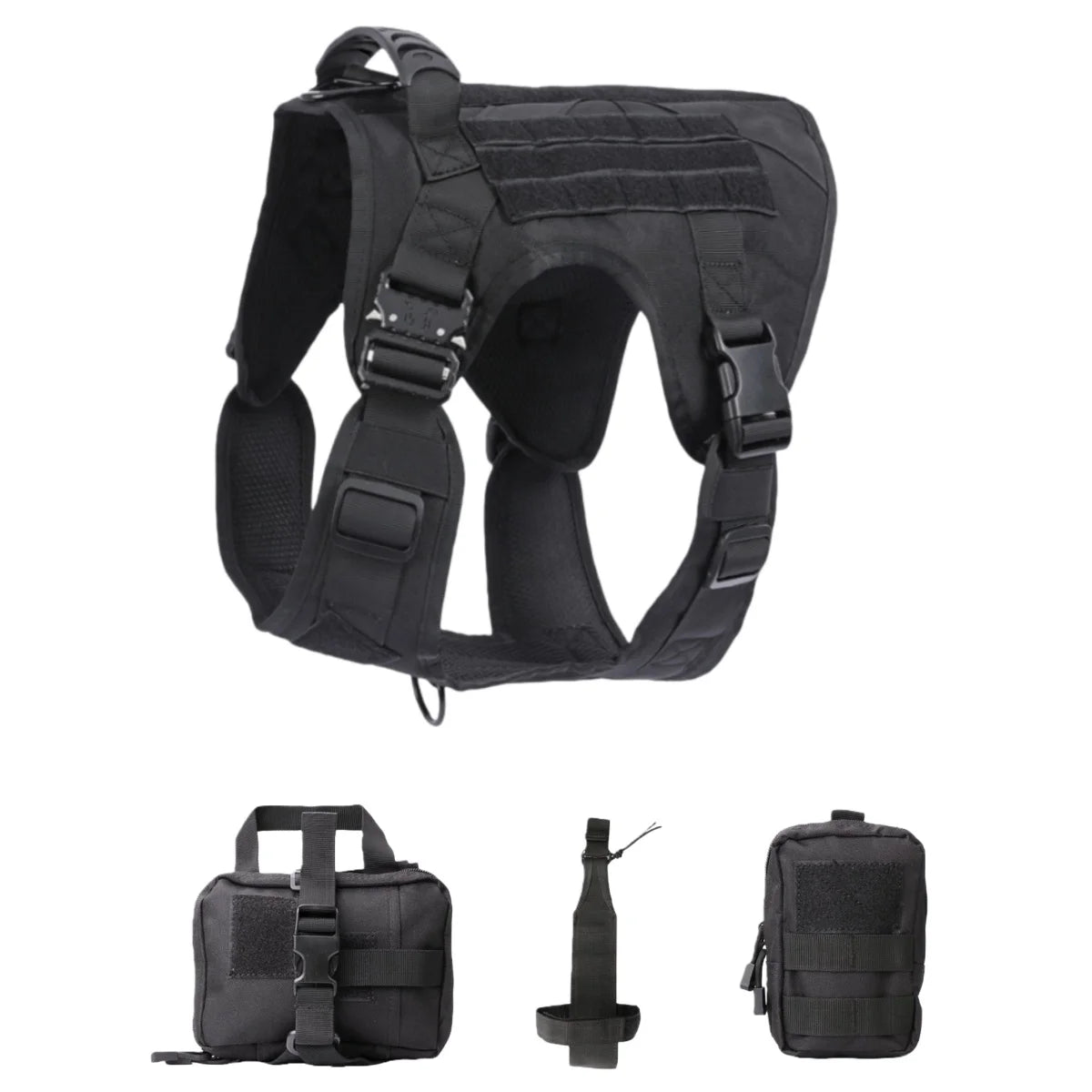 COOYOMOOCN Tactical Dog Harness No Pull Adjustable Service Vest