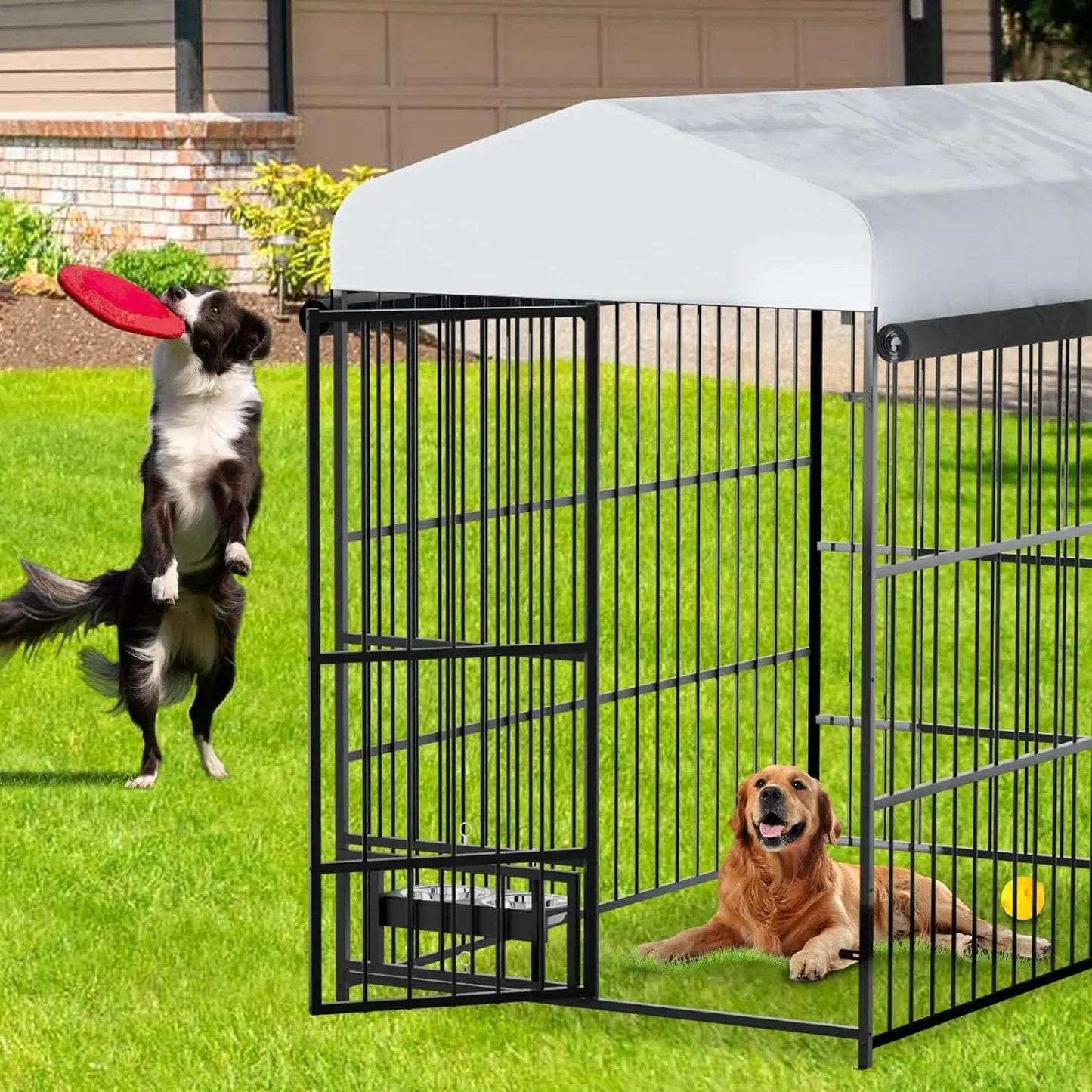 TWISTER.CK Outdoor Large Dog Kennel Heavy Duty Walk In Playpen