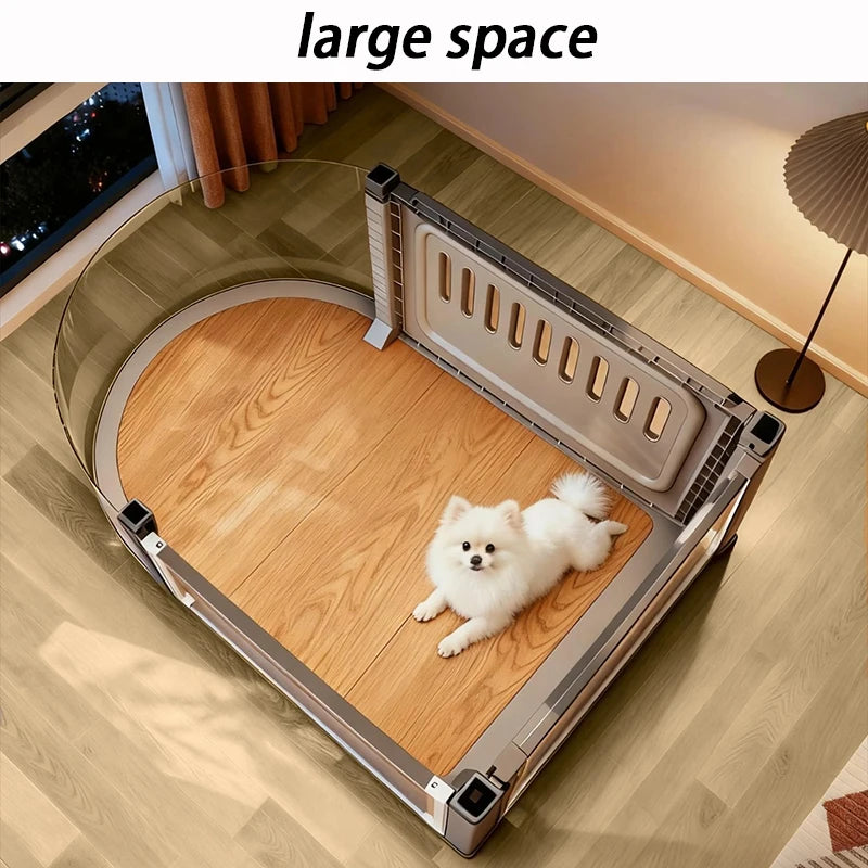 Indoor Small Dog Cage Kennel Resin Portable Puppy Villa Shelter