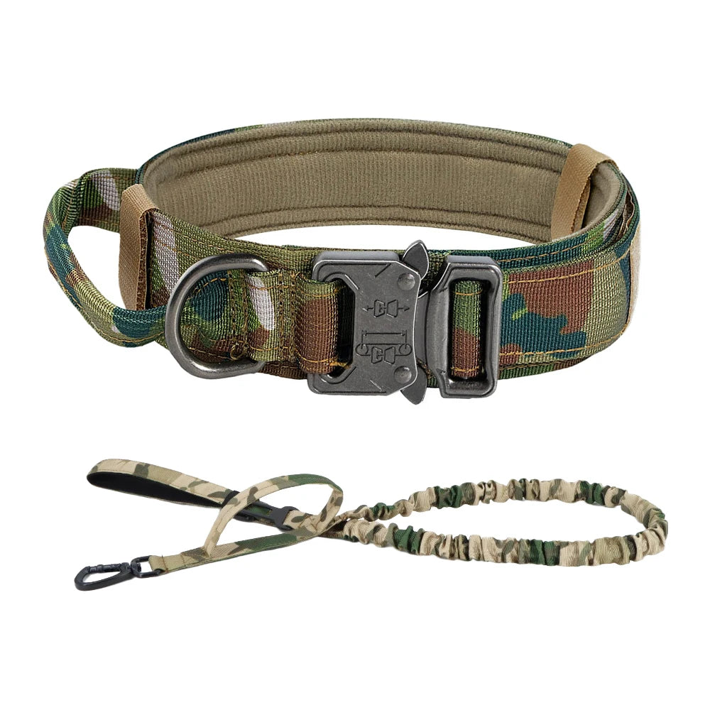 PETRAVEL CN Dog Training Collar Adjustable Tactical Leash Set