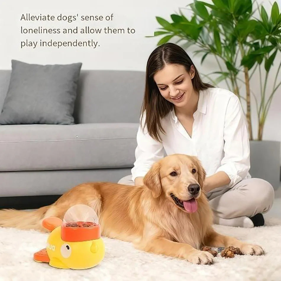 High-concerned Chemical Dog Interactive Treat Dispenser Toy