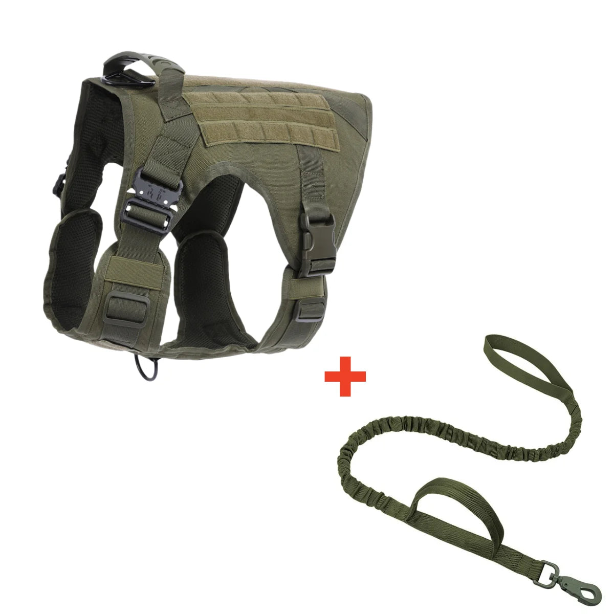 COOYOMOOCN Tactical Dog Harness No Pull Adjustable Service Vest