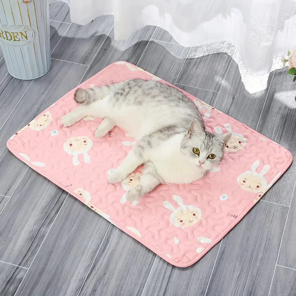 Cooling Ice Silk Pet Mat For Dogs And Cats Breathable