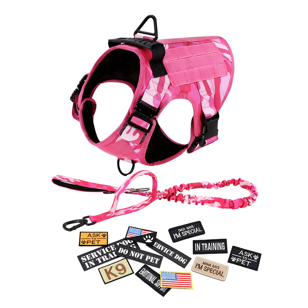 PETRAVEL Military Camouflage Dog Harness For Training Vest