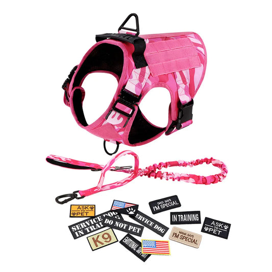PETRAVEL Military Camouflage Dog Harness For Training Vest