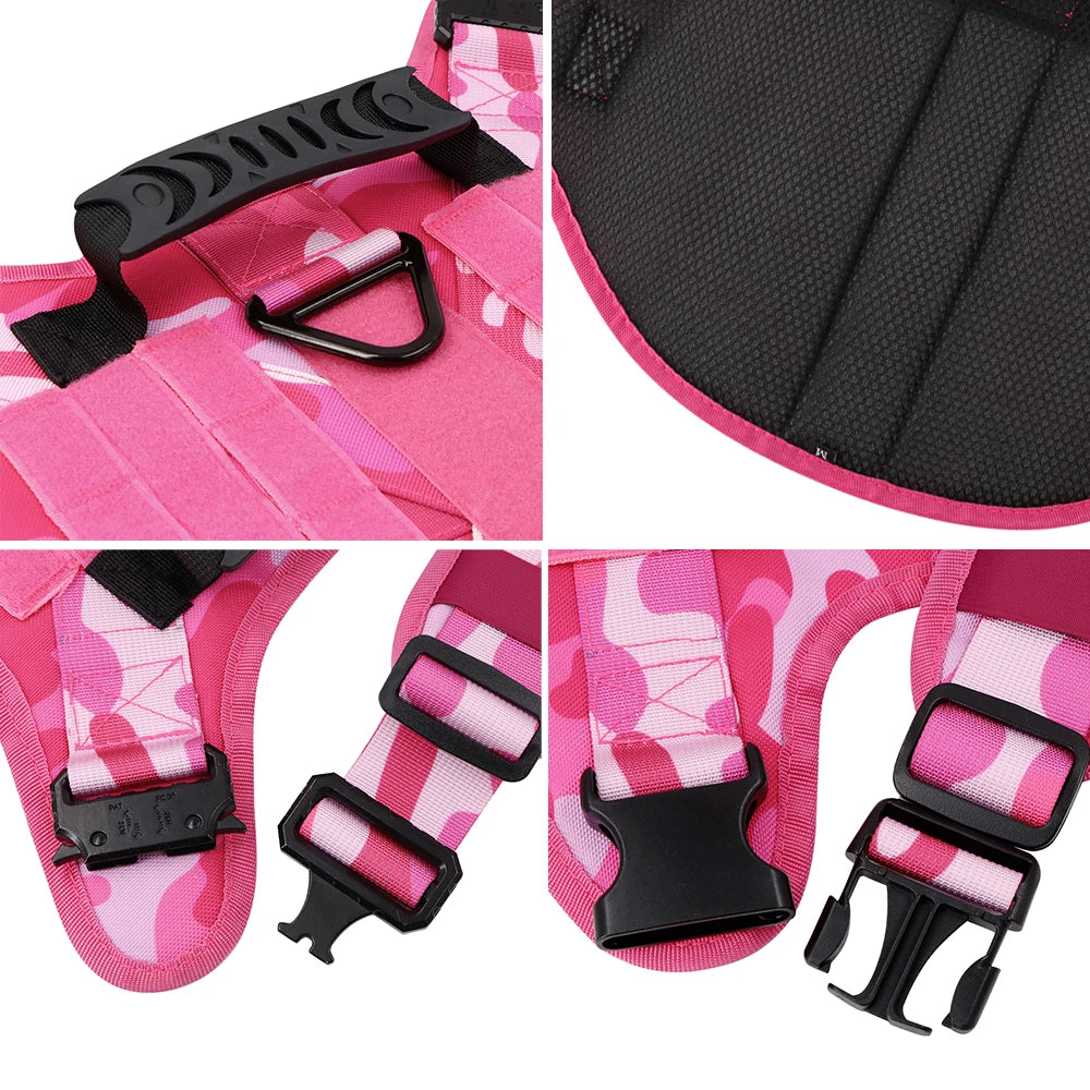 PETRAVEL Military Camouflage Dog Harness For Training Vest