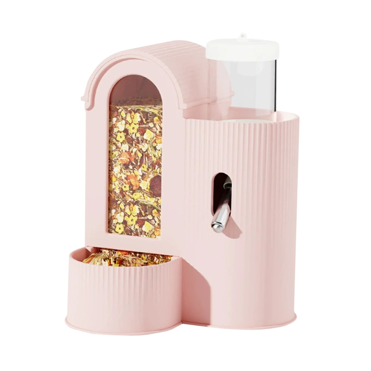 Alloet 2in1 Automatic Hamster Feeder And Waterer For Small Pets