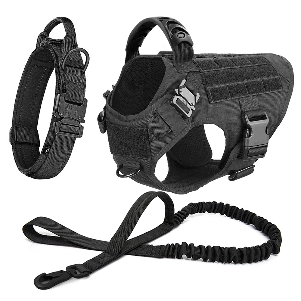 Nylon Dog Harness And Leash Set Vest Harness For Training