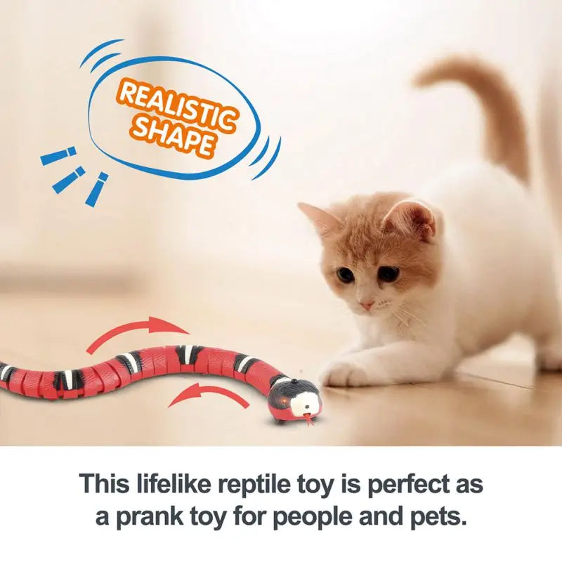NONECN Smart Sensing Snake Interactive Cat Toy USB Charging