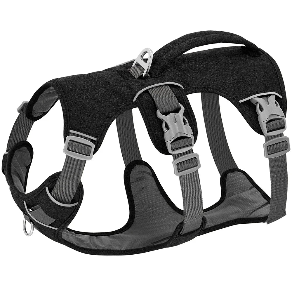 NONECN Nylon Reflective Dog Harness With Handle Adjustable Vest
