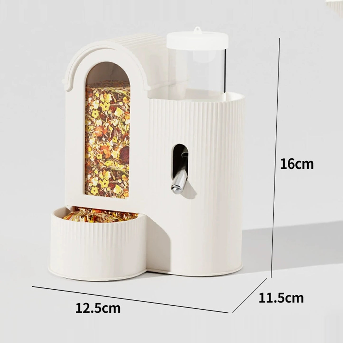 Alloet 2in1 Automatic Hamster Feeder And Waterer For Small Pets
