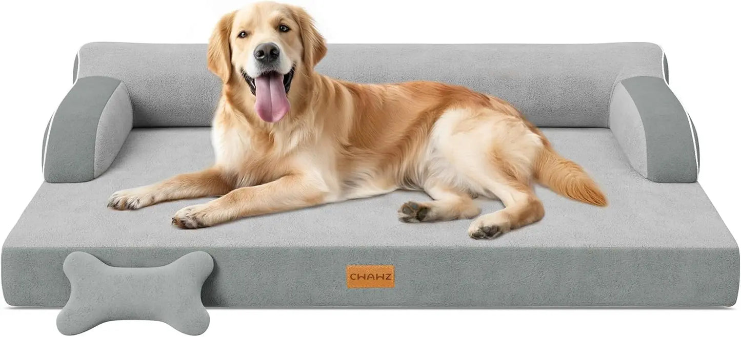 Orthopedic Cooling Memory Foam Dog Bed With Washable Waterproof Cover