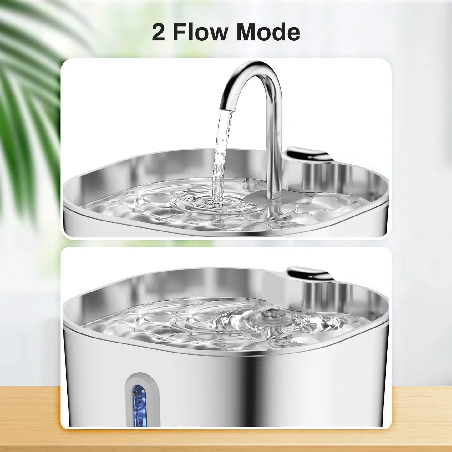 2.2L 5V USB Stainless Steel Cat Water Fountain Automatic Pet Water Auto Cat Drinking Fountain Dog Dispenser Drinker Bowl