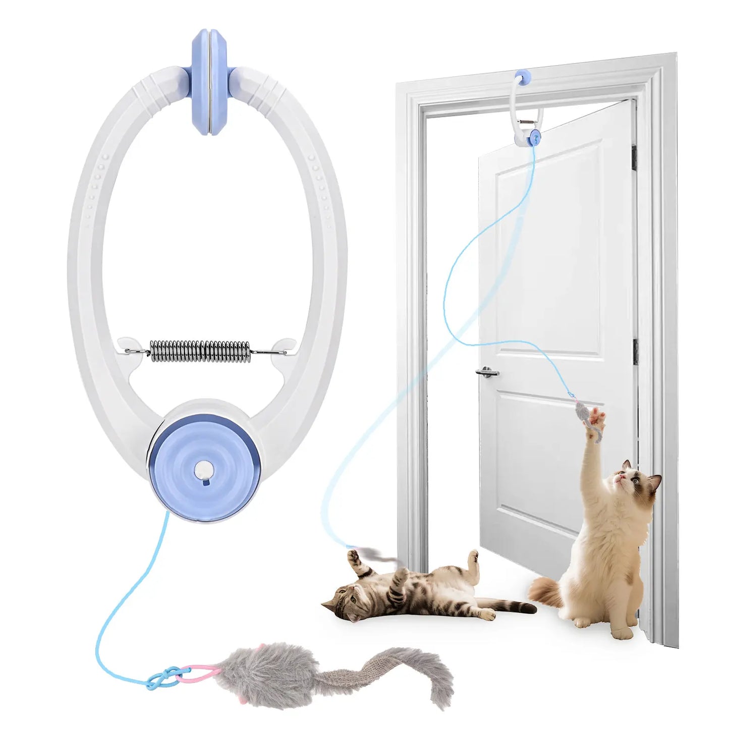 Cityflee USB Rechargeable Electric Door Hanging Cat Toy With Motion