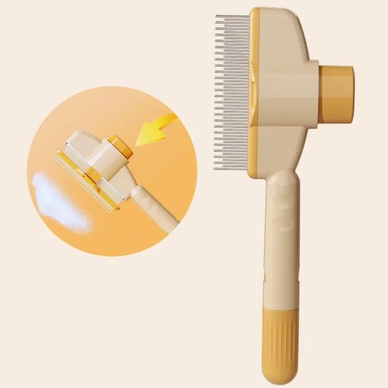 Self Cleaning Dog Comb Pet Hair Remover Massage Brush Grooming