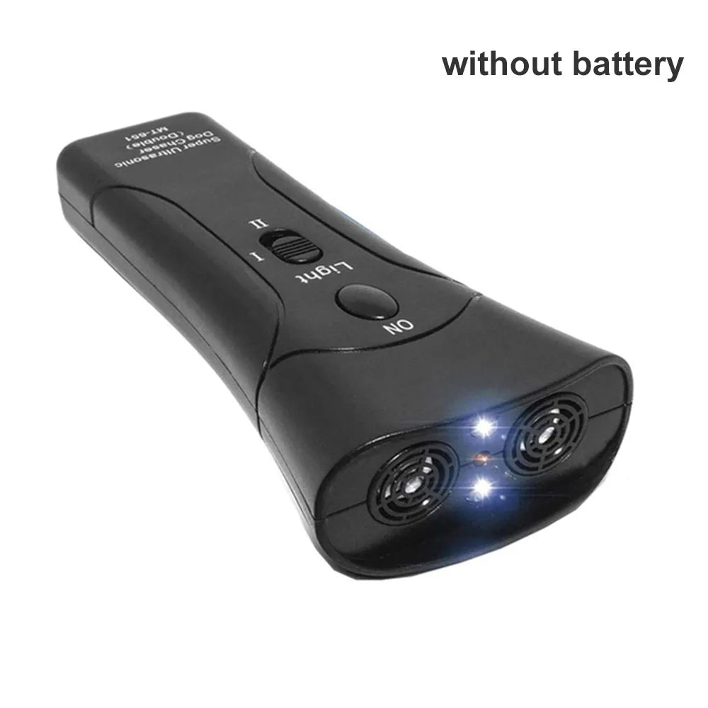 Ultrasonic Dog Repeller With LED Flashlight And Training Tool