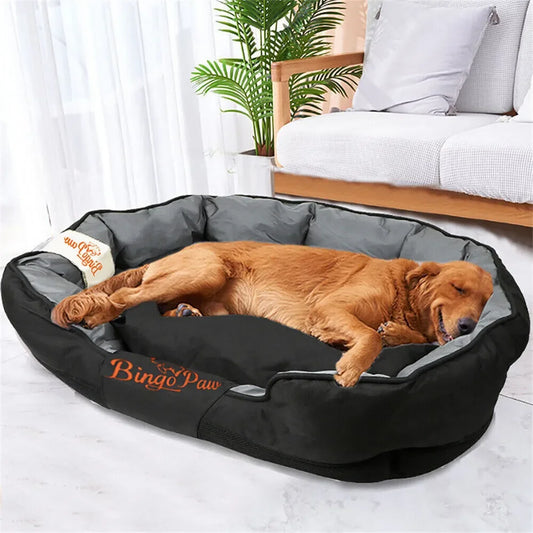 BINGOPAW All-Season Dog Bed Calming Cushion with Oxford Cover