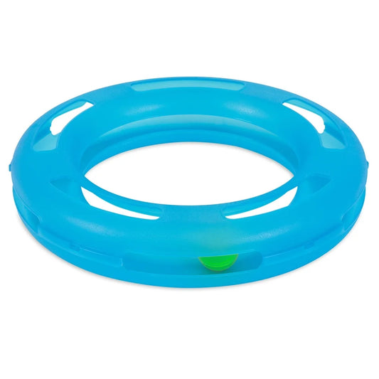 Crazy Circle Cat Toy Interactive Fun Exercise Boredom Buster Reloadable Catnip Ball Durable Lightweight Design Portable Washable