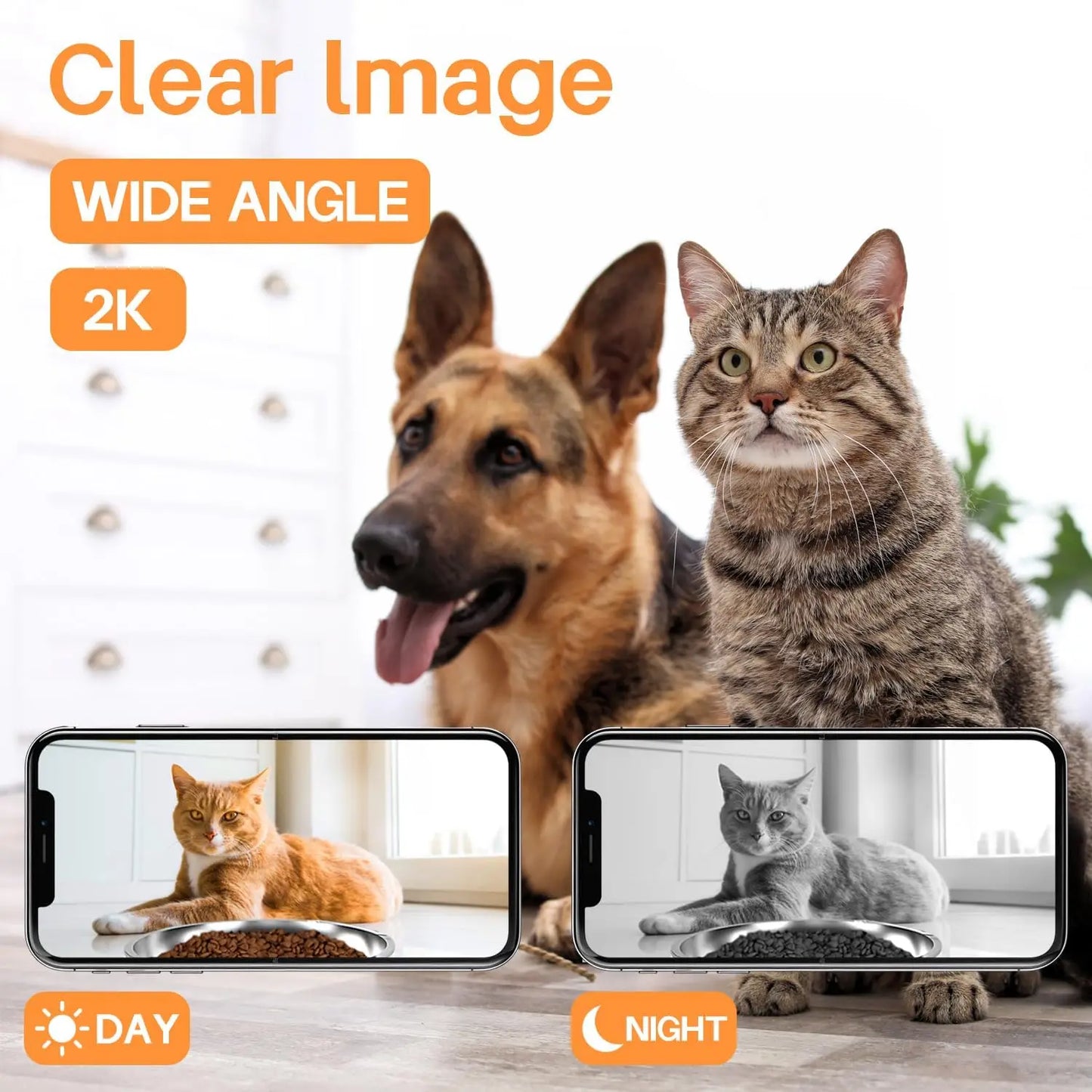 XMSJ Automatic Cat Feeder With 2K Camera And Smart App