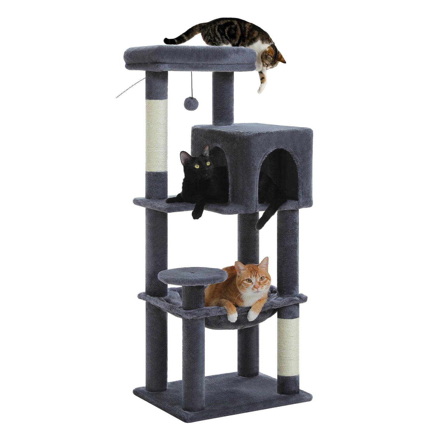 PEQULTICN Five Level Cat Tree Tower With Sisal Scratching