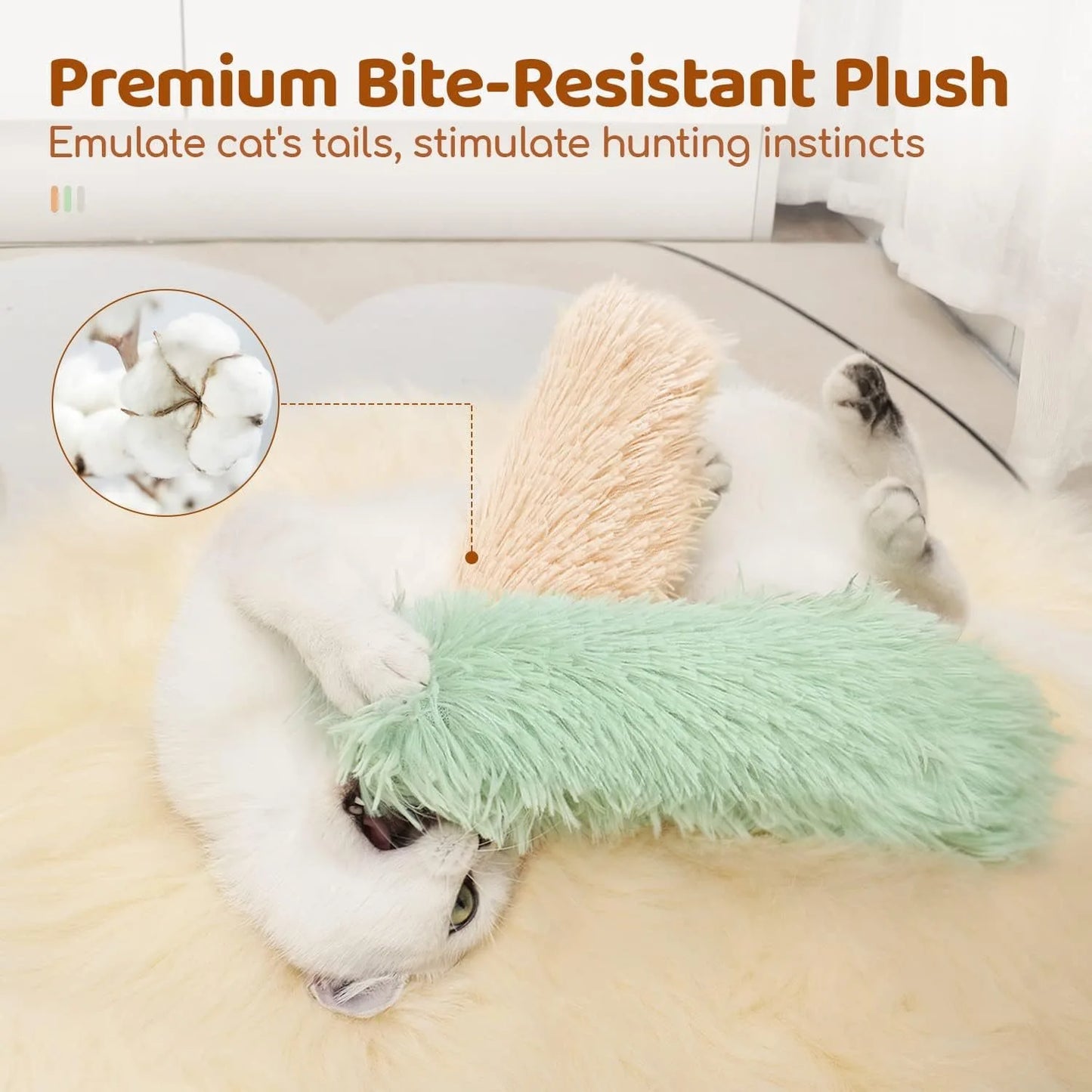 Catnip Plush Chew Toy For Cats Interactive Teaser MWJ07