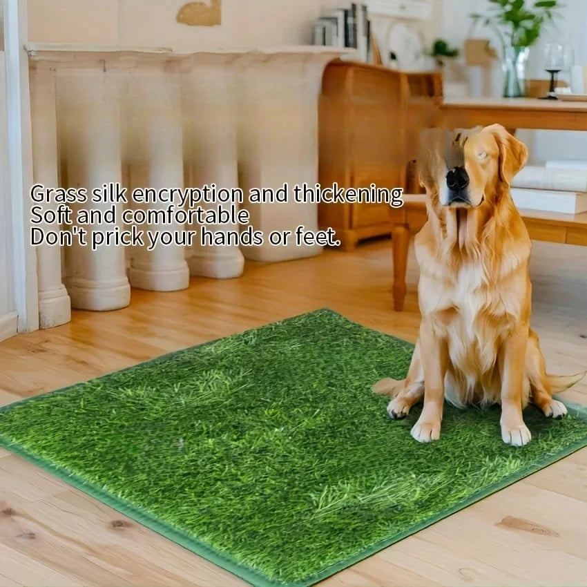 Simulation Lawn Dog Toilet Training Mat Washable Pet Urine Pad