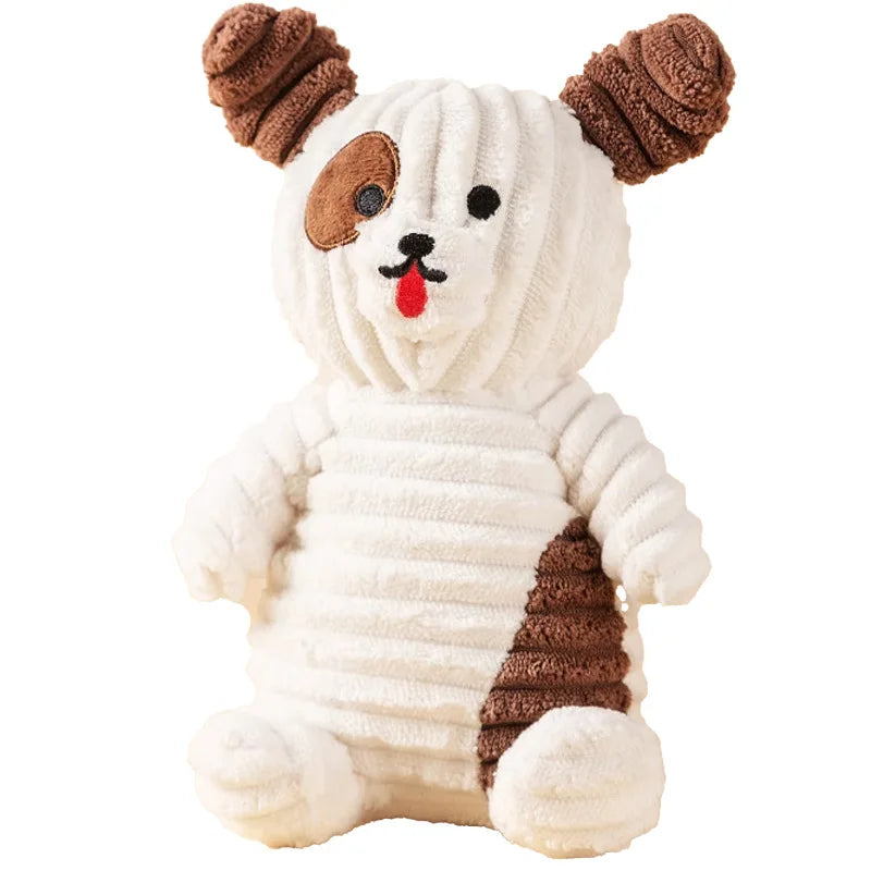 Cartoon Small Animal Pet Plush Toy with Sound, Chew-resistant, Self-entertaining, Suitable for Medium and Small-sized Dogs and