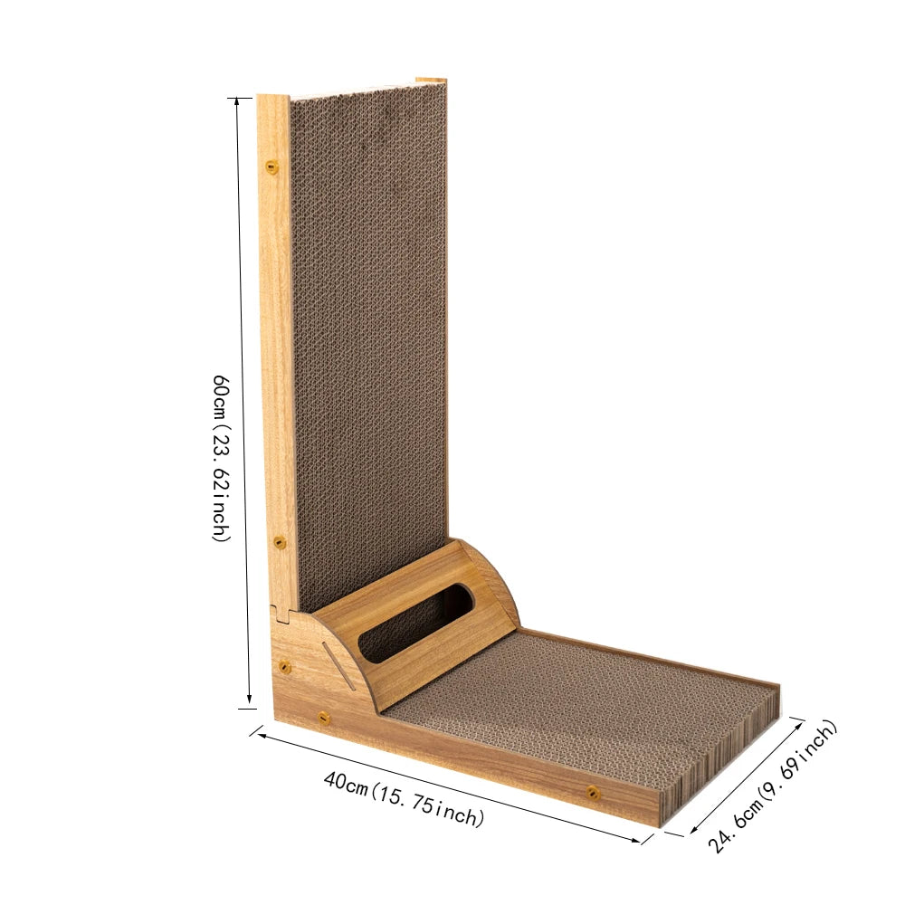 NONECN Cat L-Shape Wall Mounted Scratching Pad