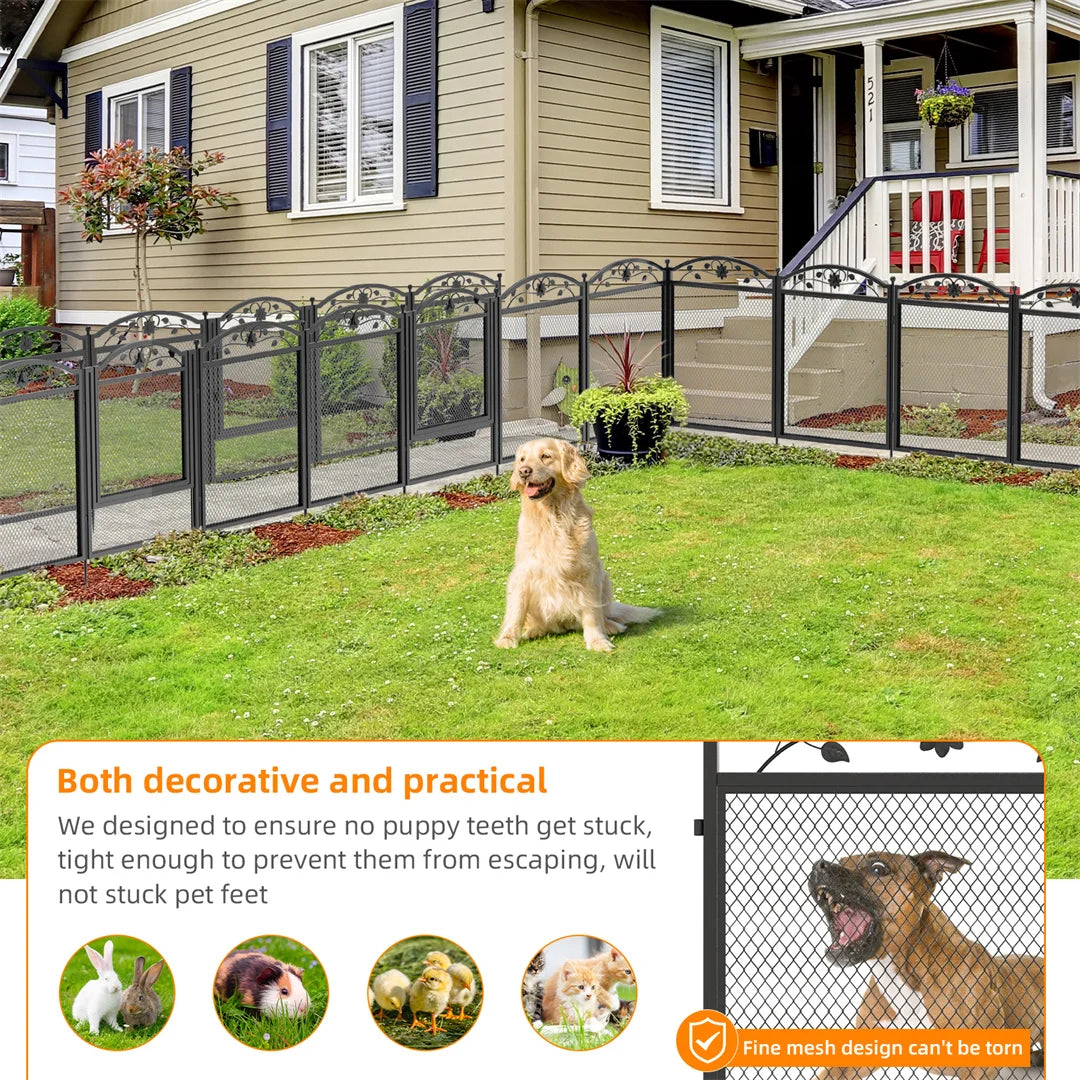 BINGOPAW Heavy Duty Dog Playpen With Waterproof Pad Indoor Outdoor