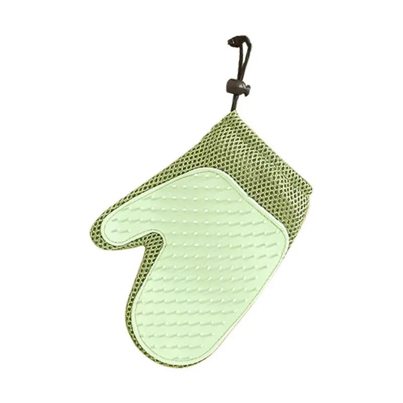 Pet Hair Remover Glove Double Sided Silicone Grooming Mitt For Cats Dogs