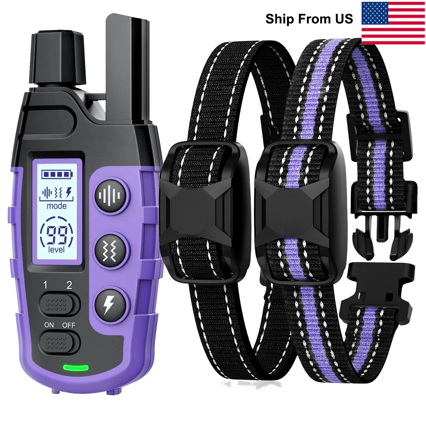 WXRPET Dog Training Collar Remote Control Waterproof Beep Vibration