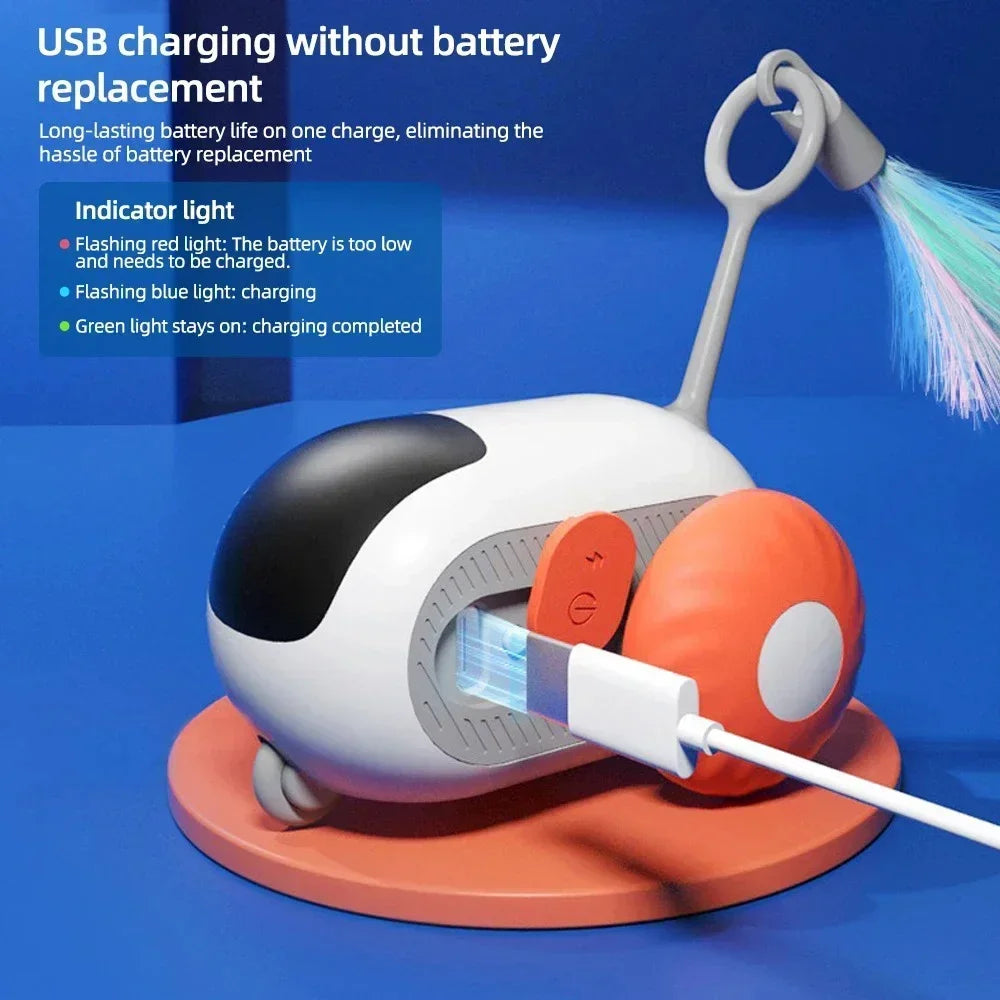 Automatic Rolling Remote Control Cat Toy for Interactive Kitten Play