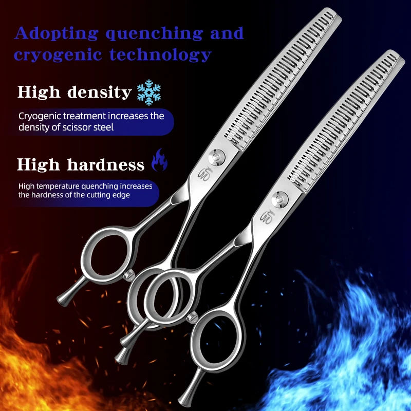 Bent Stainless Steel Pet Grooming Scissors For Dogs