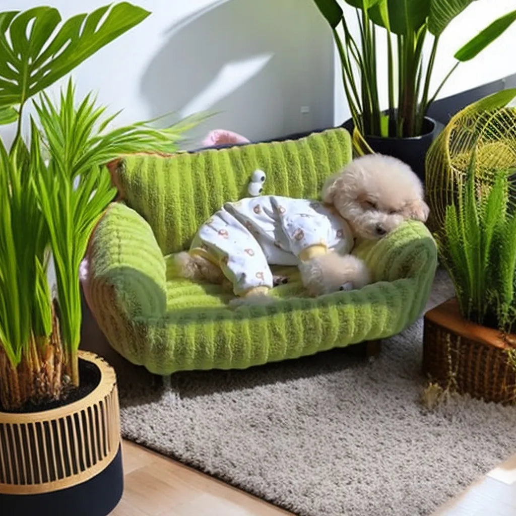 Winter Warm Pet Sofa Kennel Bed For Small Dogs Cats