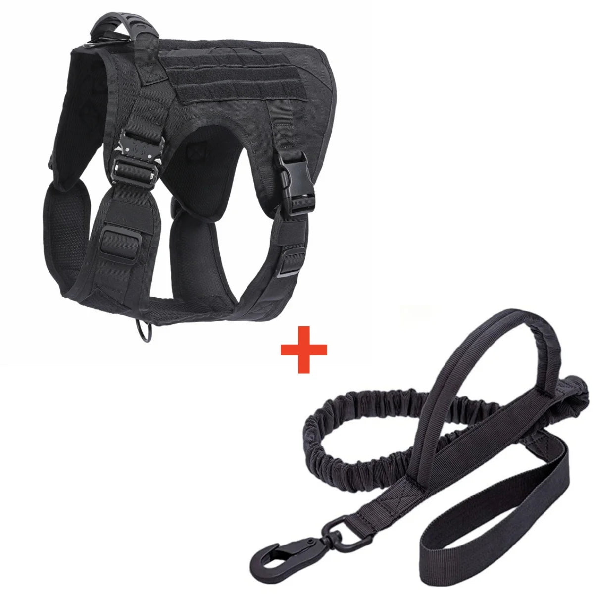 COOYOMOOCN Tactical Dog Harness No Pull Adjustable Service Vest