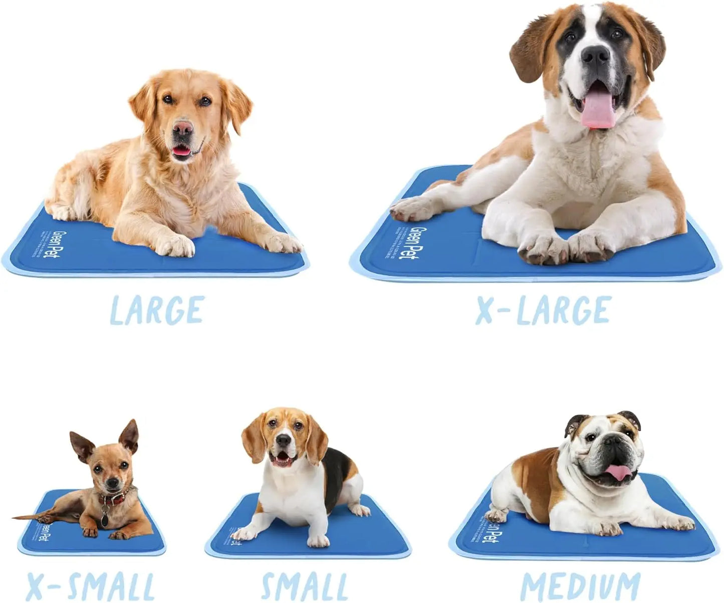 Self Cooling Pet Mat With Pressure Activated Gel Pad For Dogs And Cats