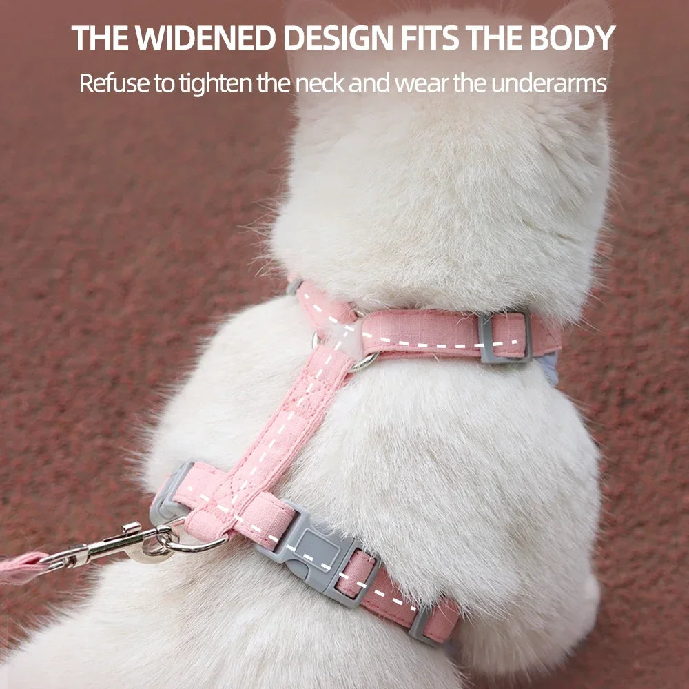 XLeiPet Cozy Soft Cat Harness And Leash Set