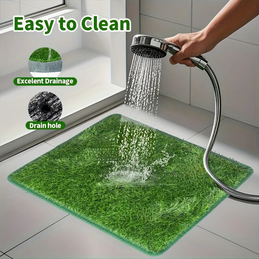 Simulation Lawn Dog Toilet Training Mat Washable Pet Urine Pad