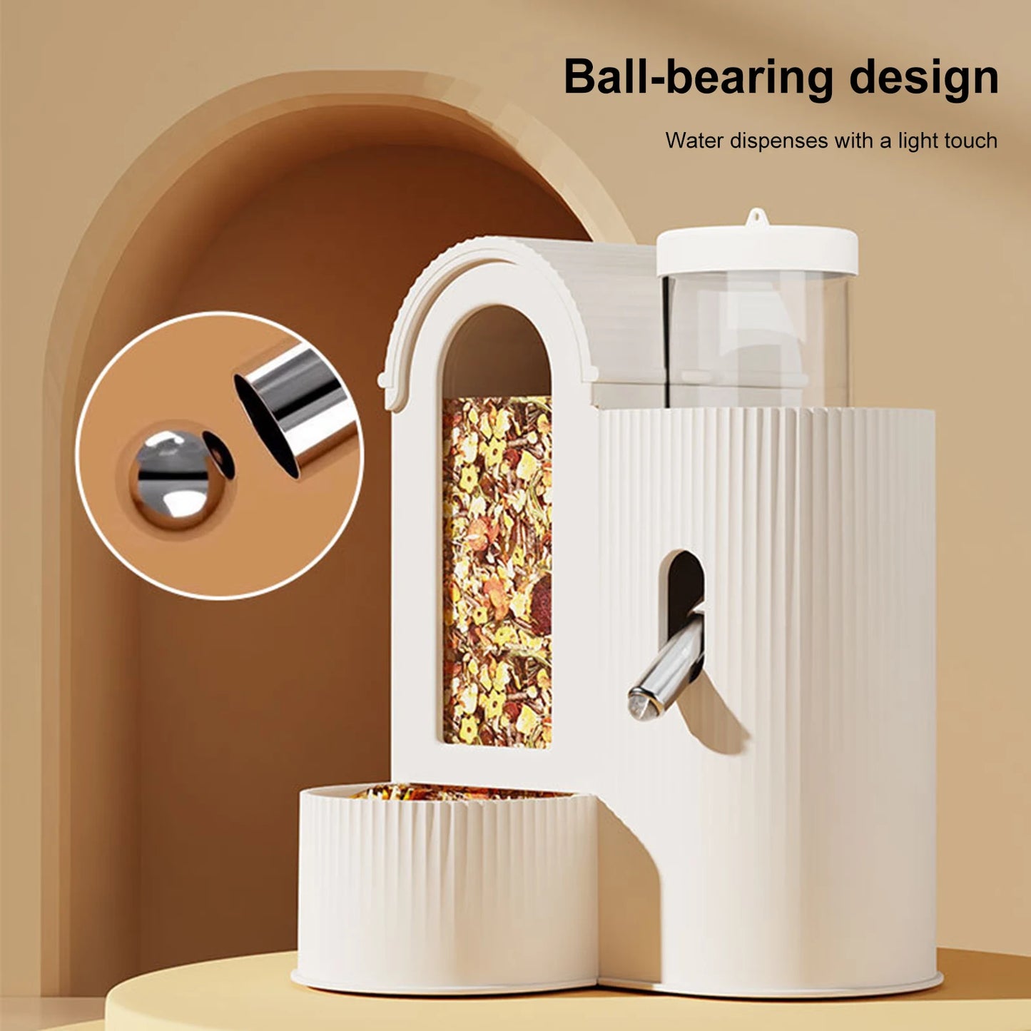 Alloet 2in1 Automatic Hamster Feeder And Waterer For Small Pets